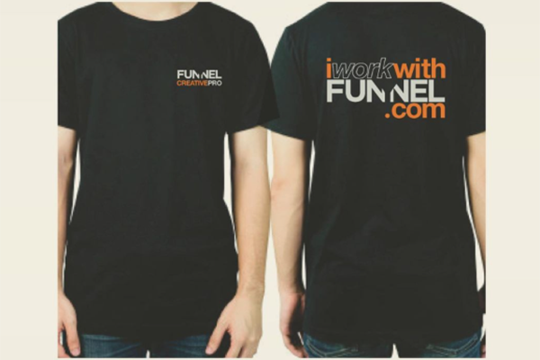 Free “I Work With Funnel” T-Shirt